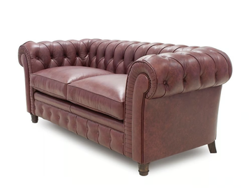 CHESTERFIELD CLASSIC ORIGINS - 2 seater tufted leather sofa by Crearte Collections - view 3